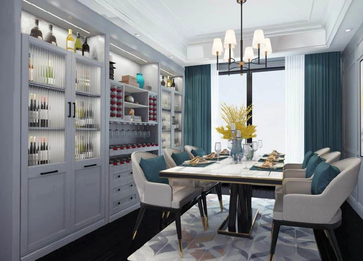 Nordic European Elegant Full House Cabinet Design