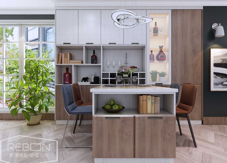 PVC Membrane Kitchen Cabinet