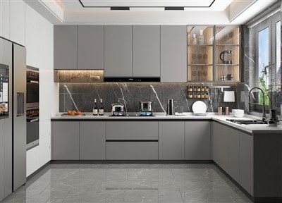 Europietiška berėmė virtuvės spintelė